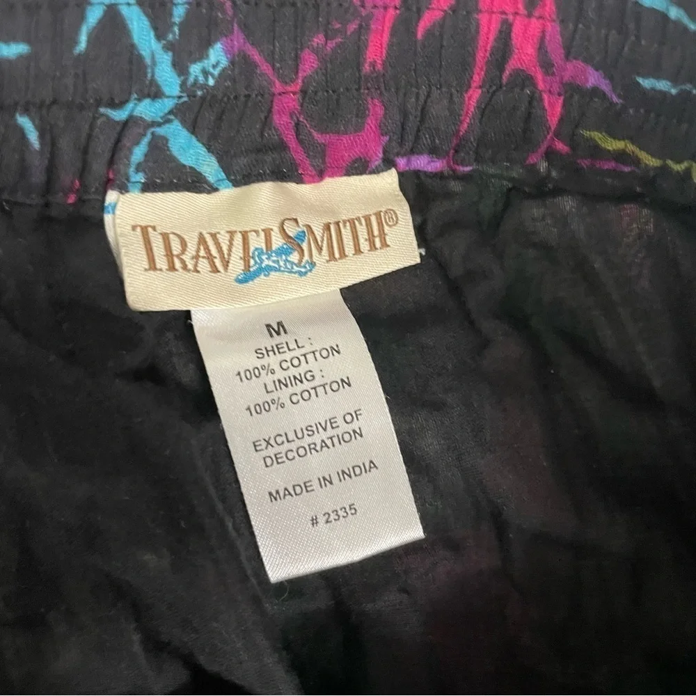 Travelsmith Sz Medium Funky Gypsy Colorful Cotton Boho Skirt Lagenook Art-Wear